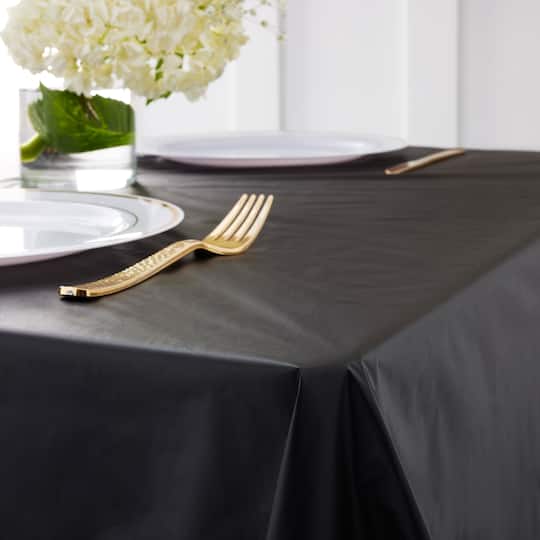 48 Pack: 54" x 108" Solid Plastic Table Cover by Celebrate It